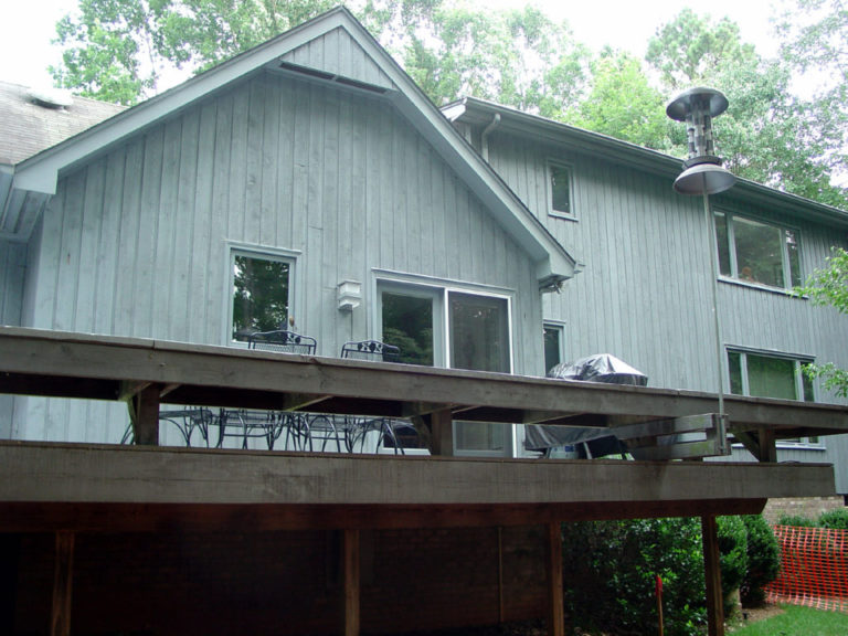Deck and Exterior of Home Before Addition