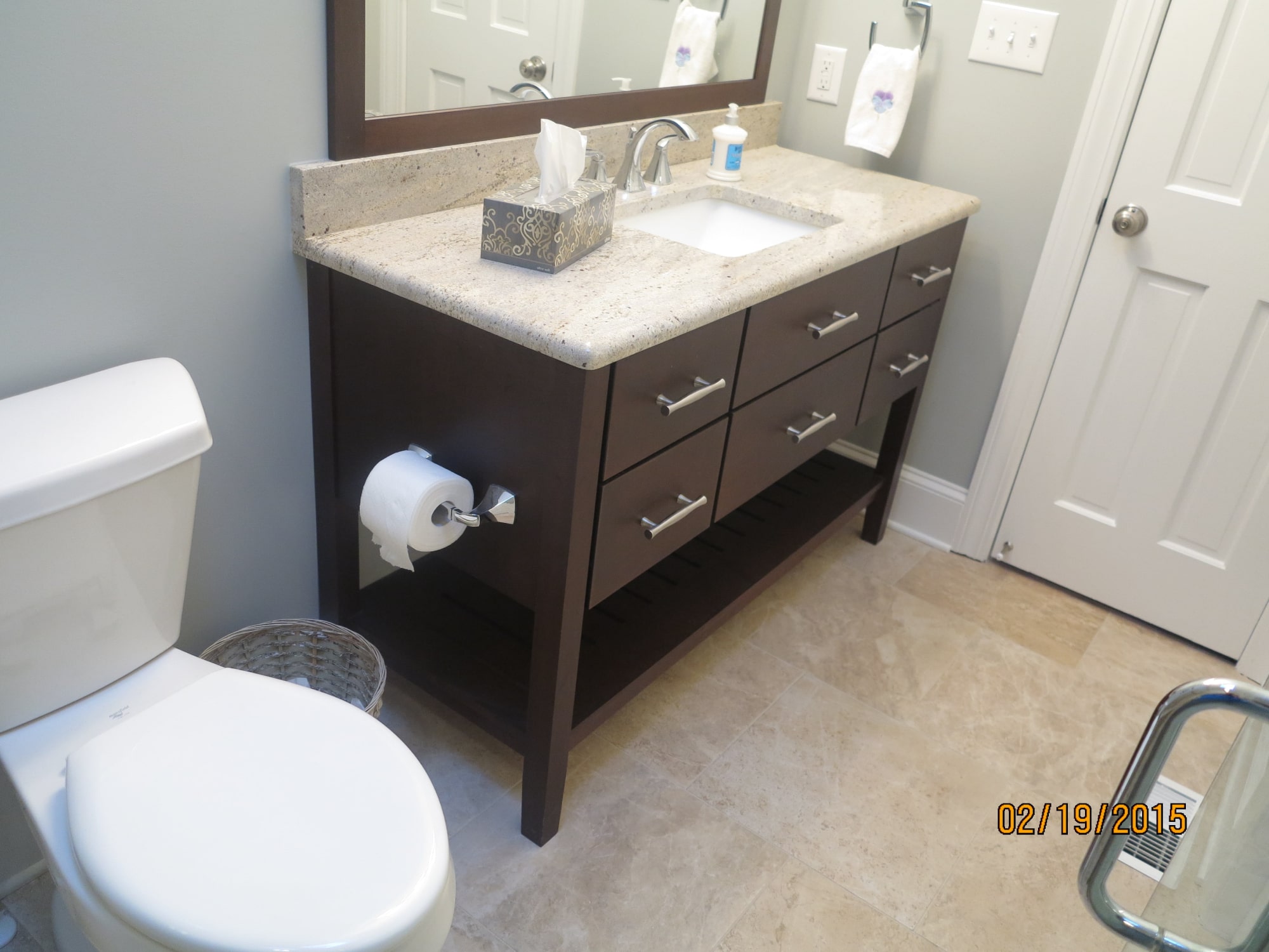 New Vanity From Showplace Wood Products In Downstairs Guest Bathroom