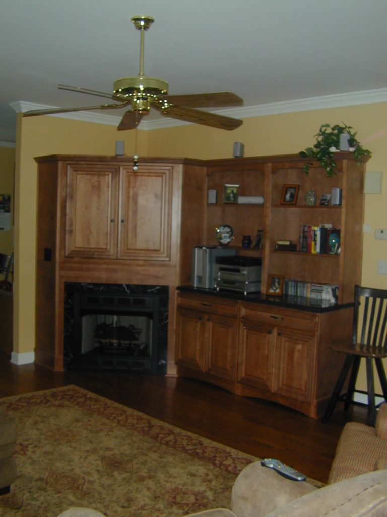 Custom Entertainment Center and Fireplace