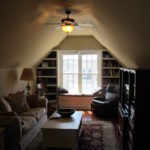 Sitting area in Attic Remodel