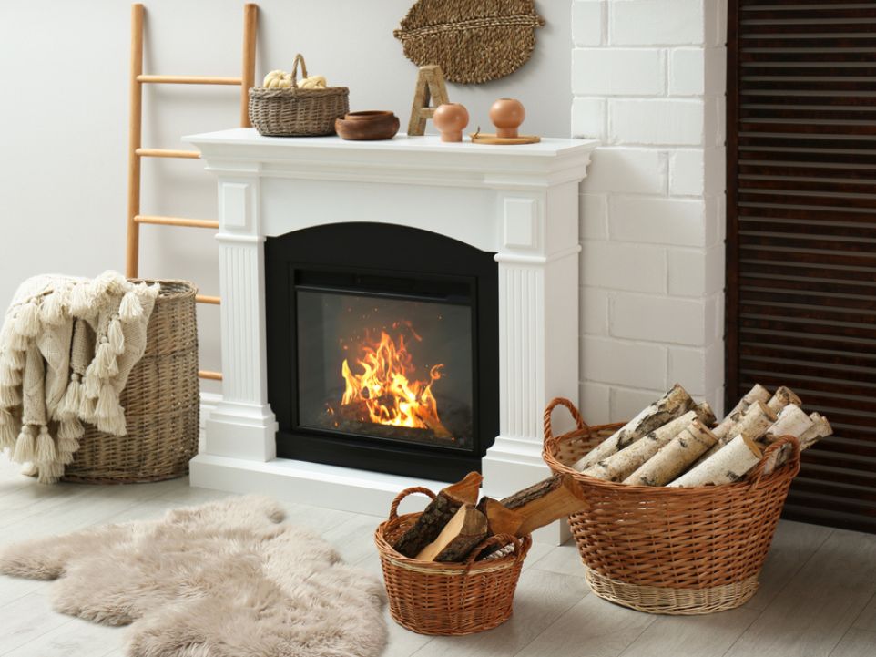 White Fireplace